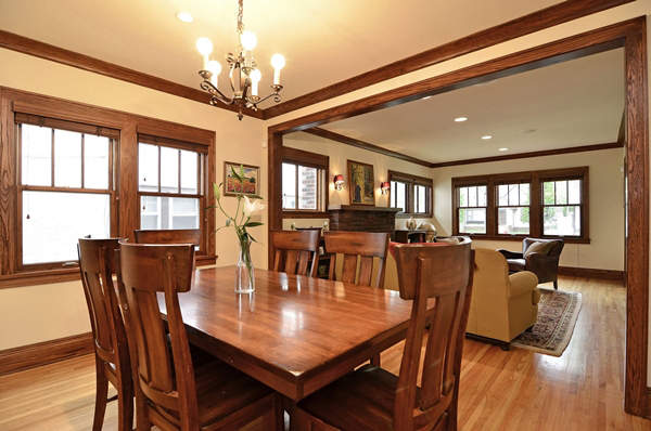 Dining room detail with classic proportions.