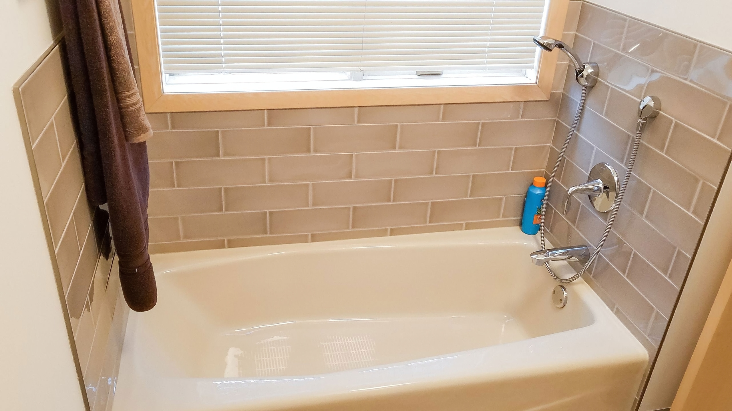 Secondary bathroom vanity featuring clean lines and durable finishes